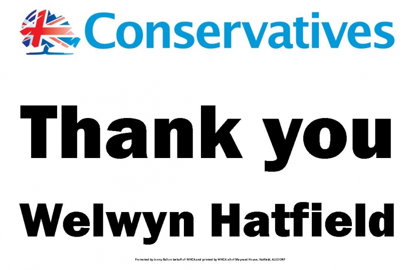 Thank You Welwyn Hatfield